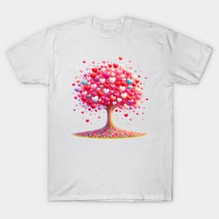 Tree Shaped Hearts T-Shirt